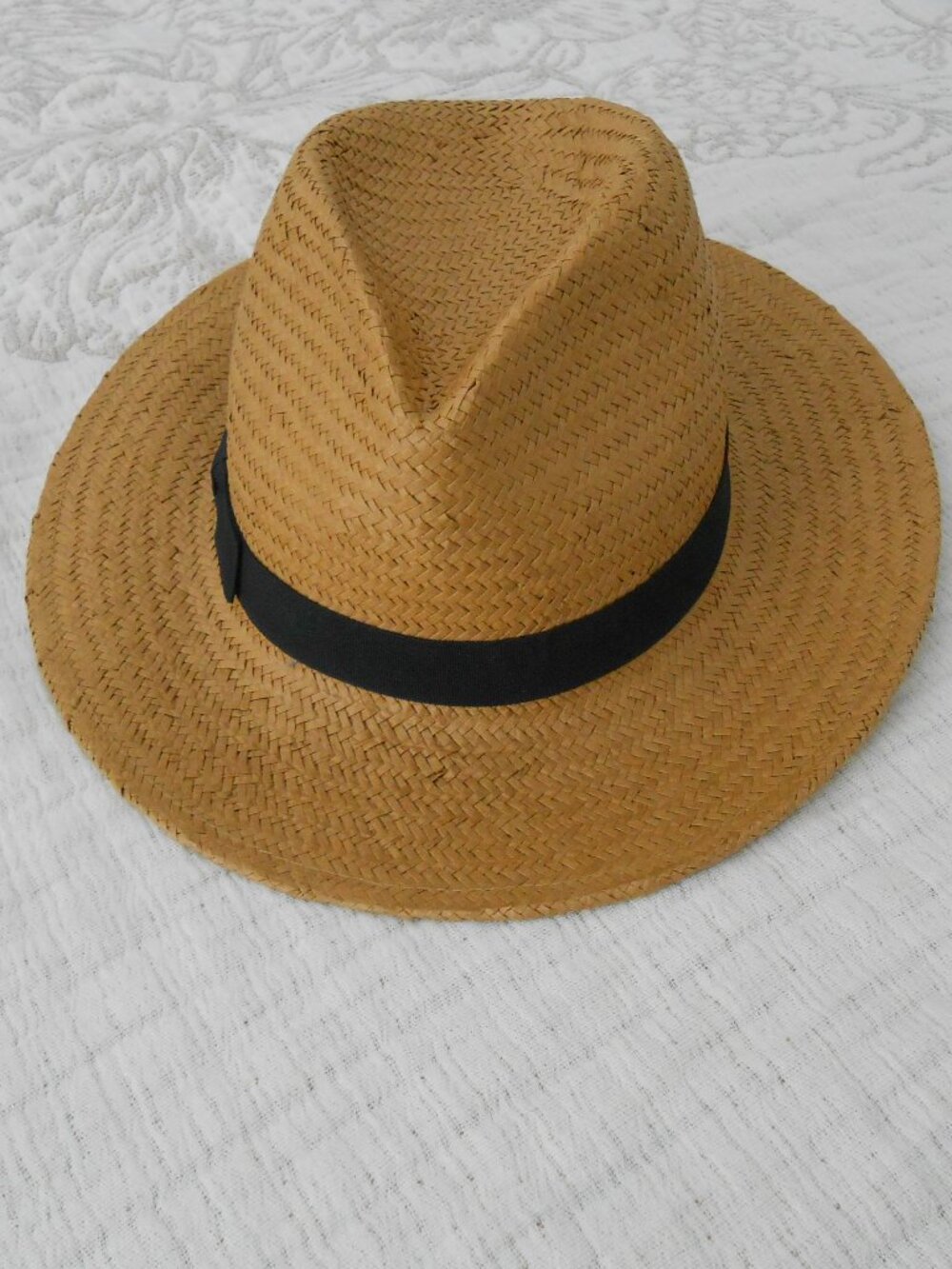 14th & Union Woven Paper Tan Sun Hat One Size